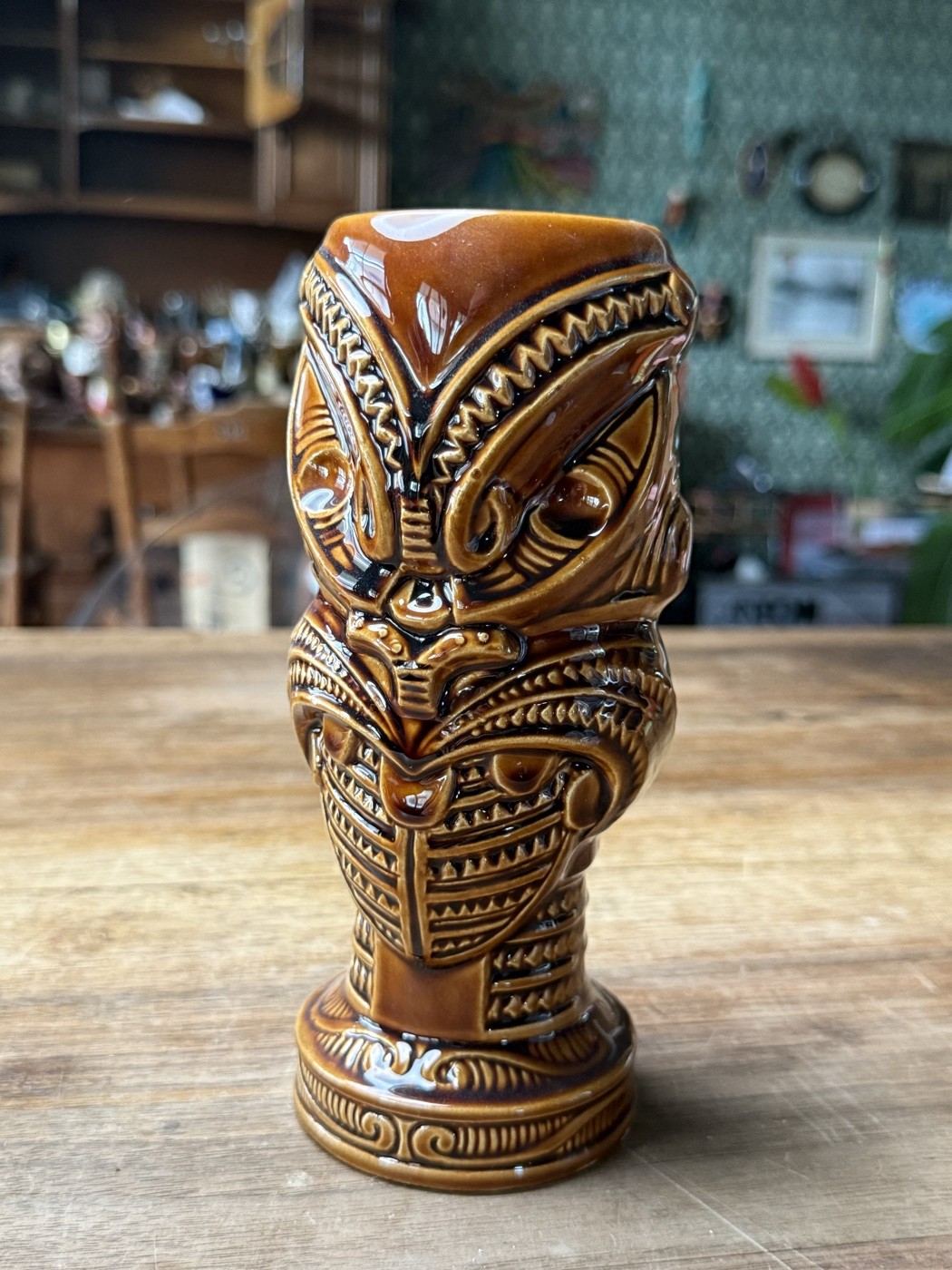 Vintage Maori-Tiki-Mug, Made in Japan