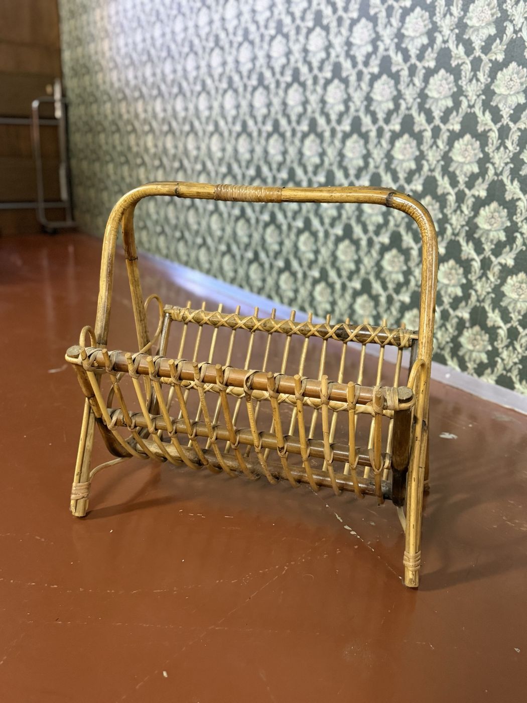 Zeitungsständer Rattan