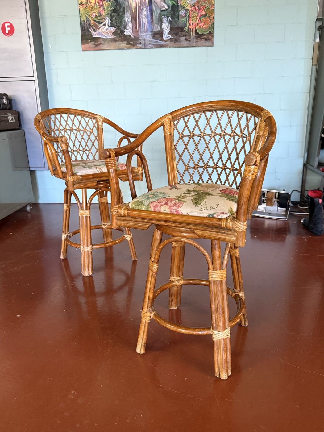 Barhocker Rattan · Paar