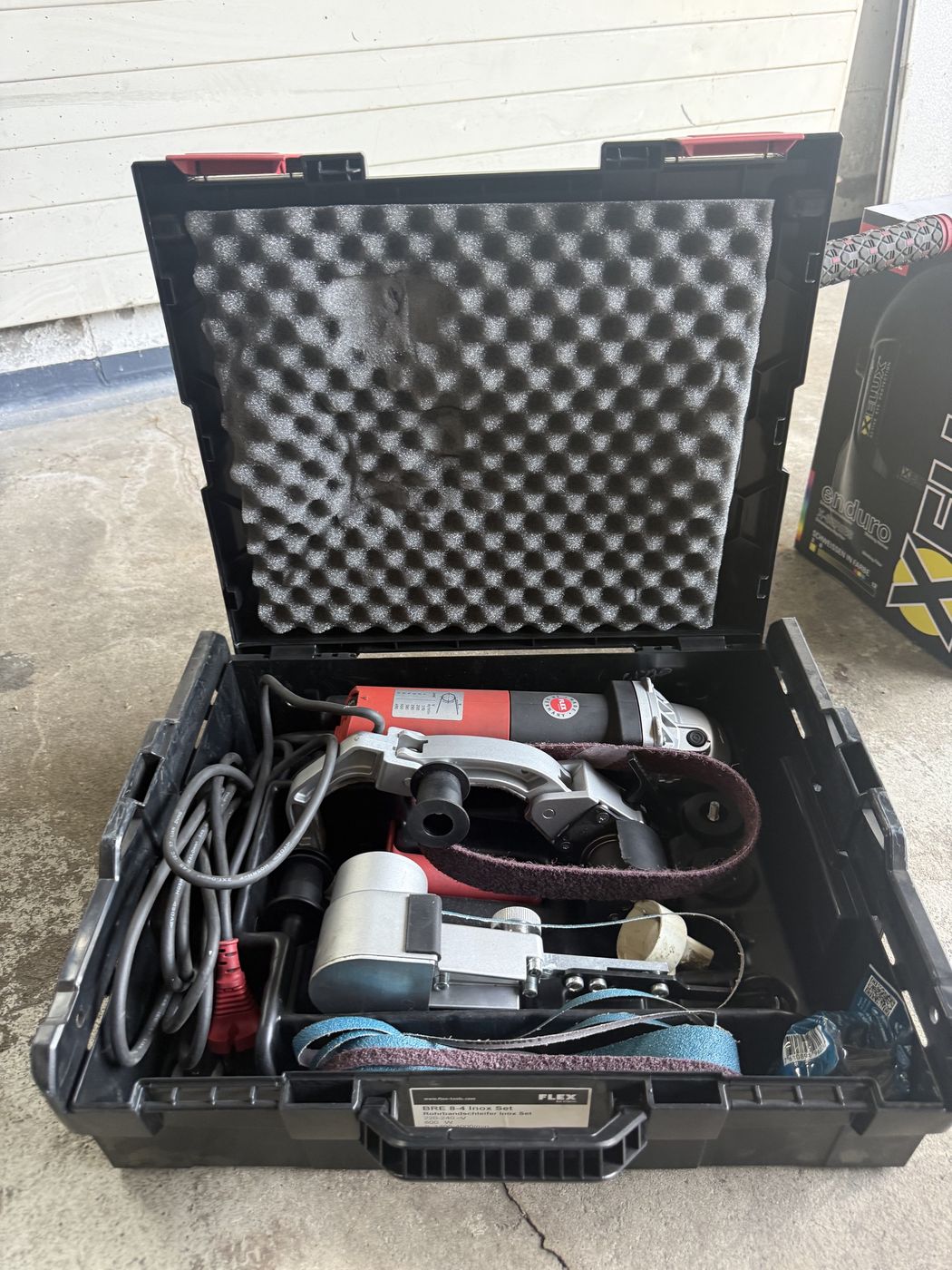 Flex BRE 6-4 INOX Set · Rohrbandschleifer