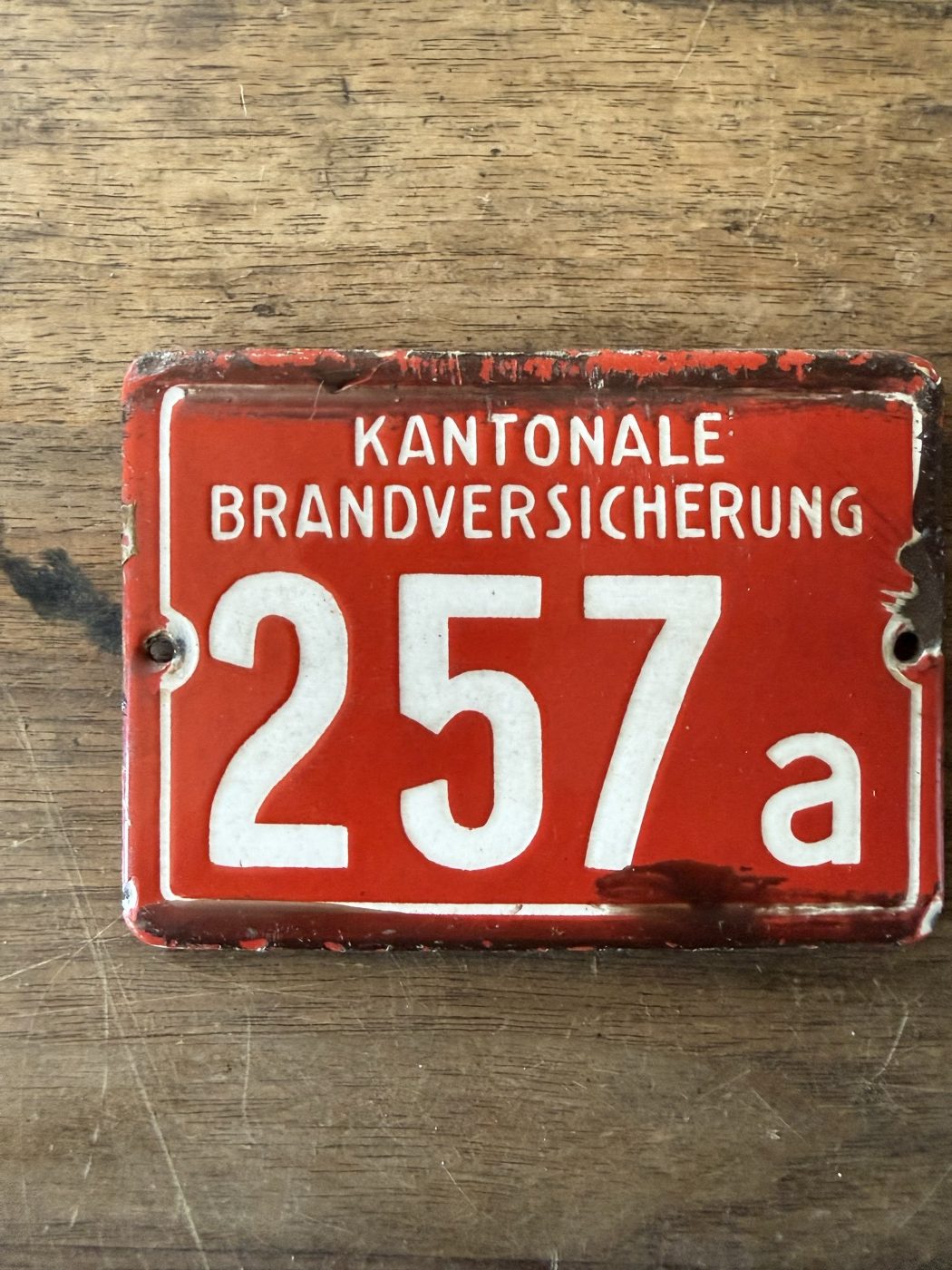 Emailschild «Kantonale Brandversicherung 257a»