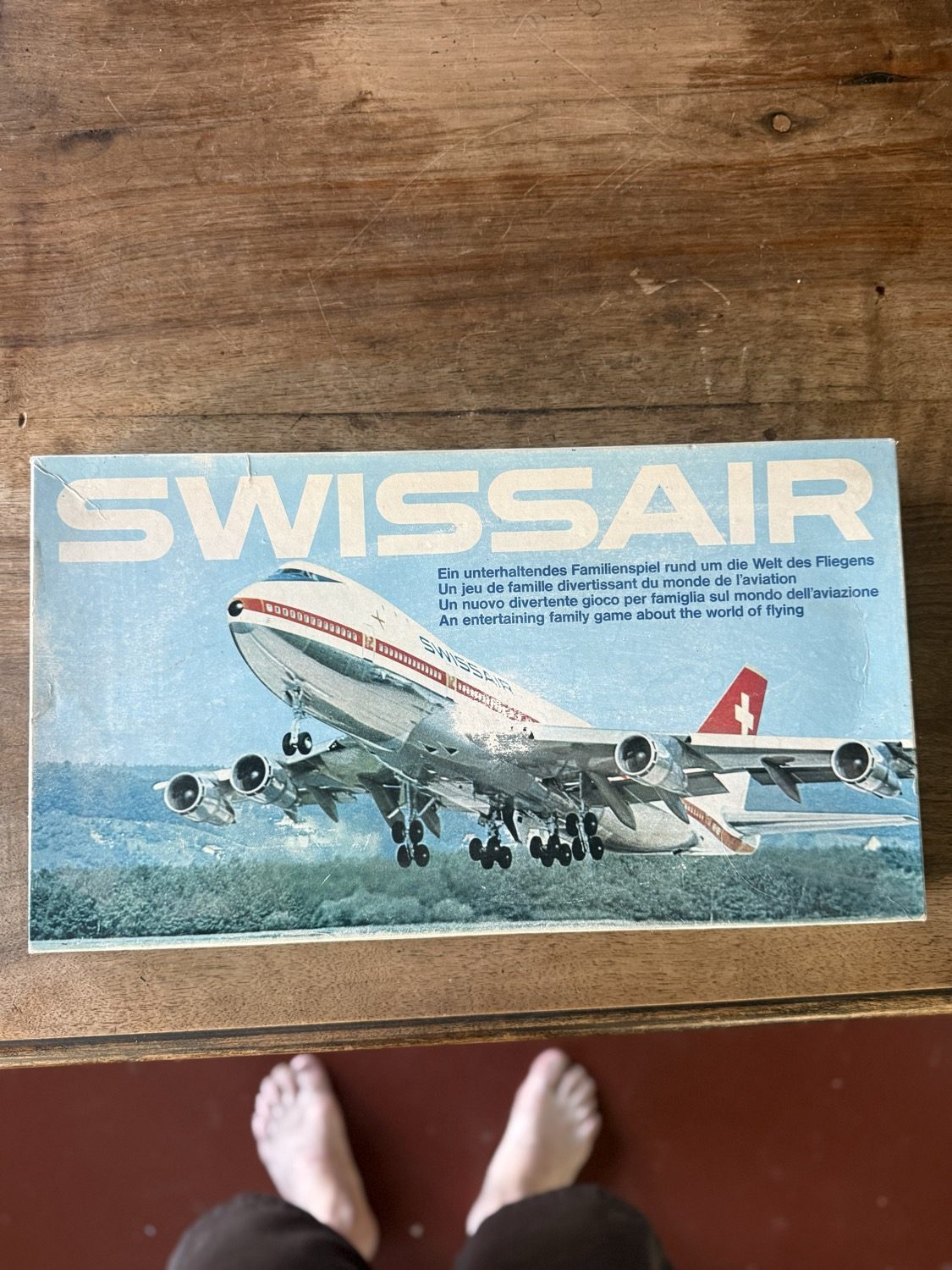Swissair Familienspiel, viersprachig