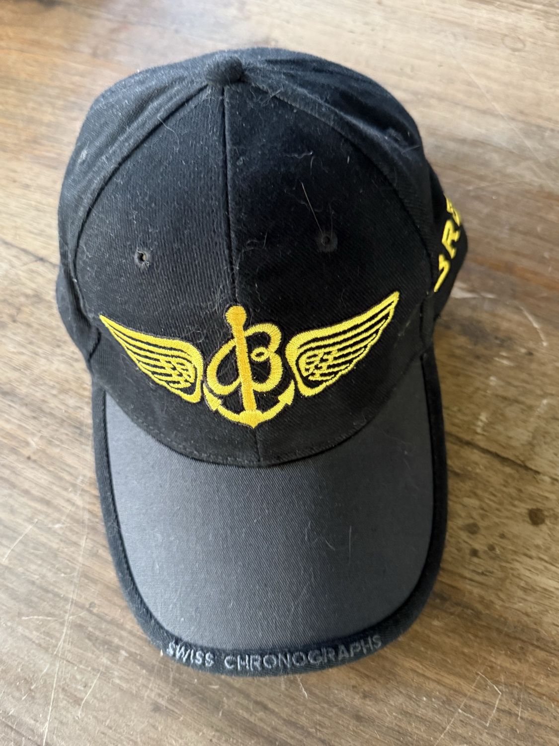 Breitling Cap, schwarz mit gelbem Logo