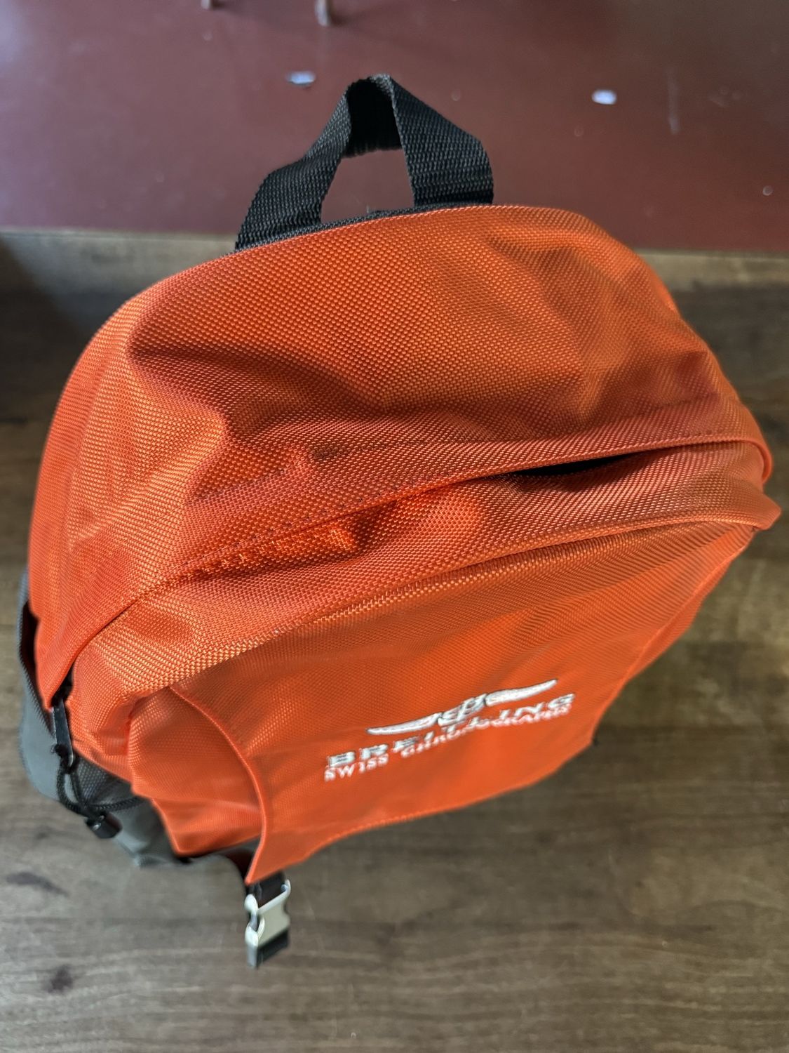 Breitling Rucksack, orange und anthrazit