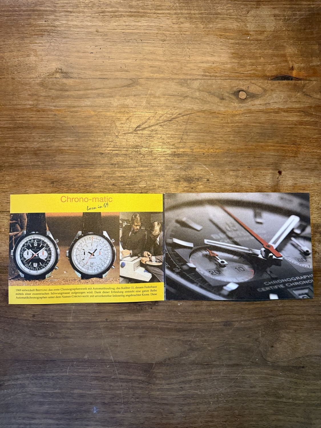 Breitling Prospekt «Chrono-matic — born in 69»