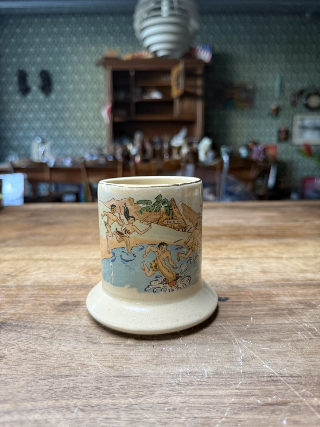 Trader Vic's Mug 1963 mit Hula-Motiv