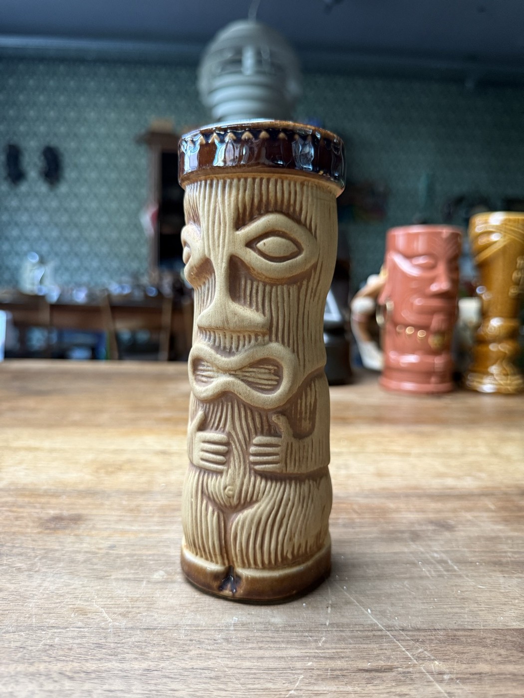 Tiki-Mug im Bambus-Look, hell