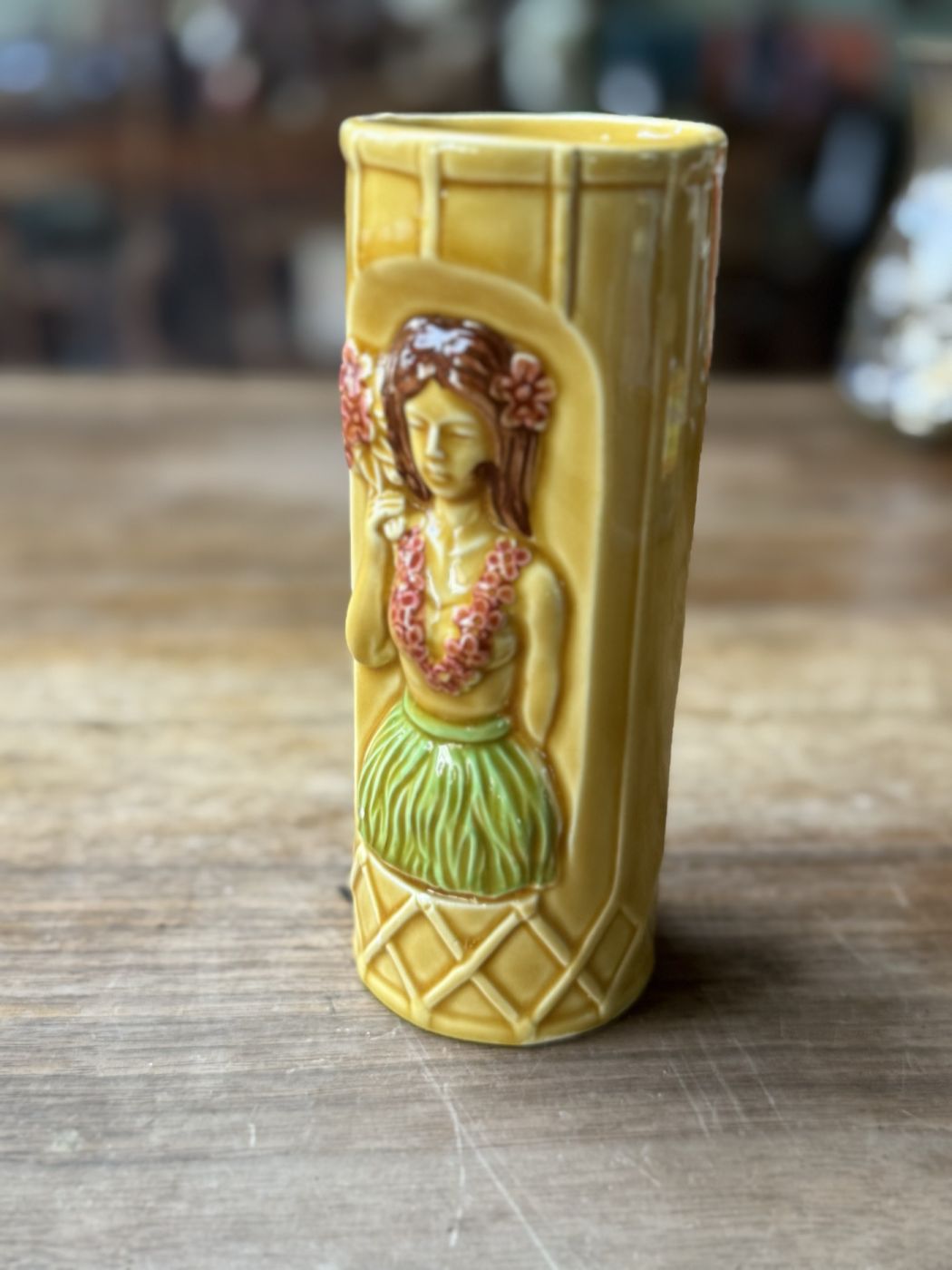 «Orchids of Hawaii» Hula-Becher, gelb
