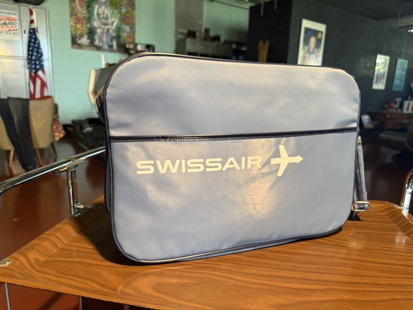 Swissair Schultertasche · weisses Logo