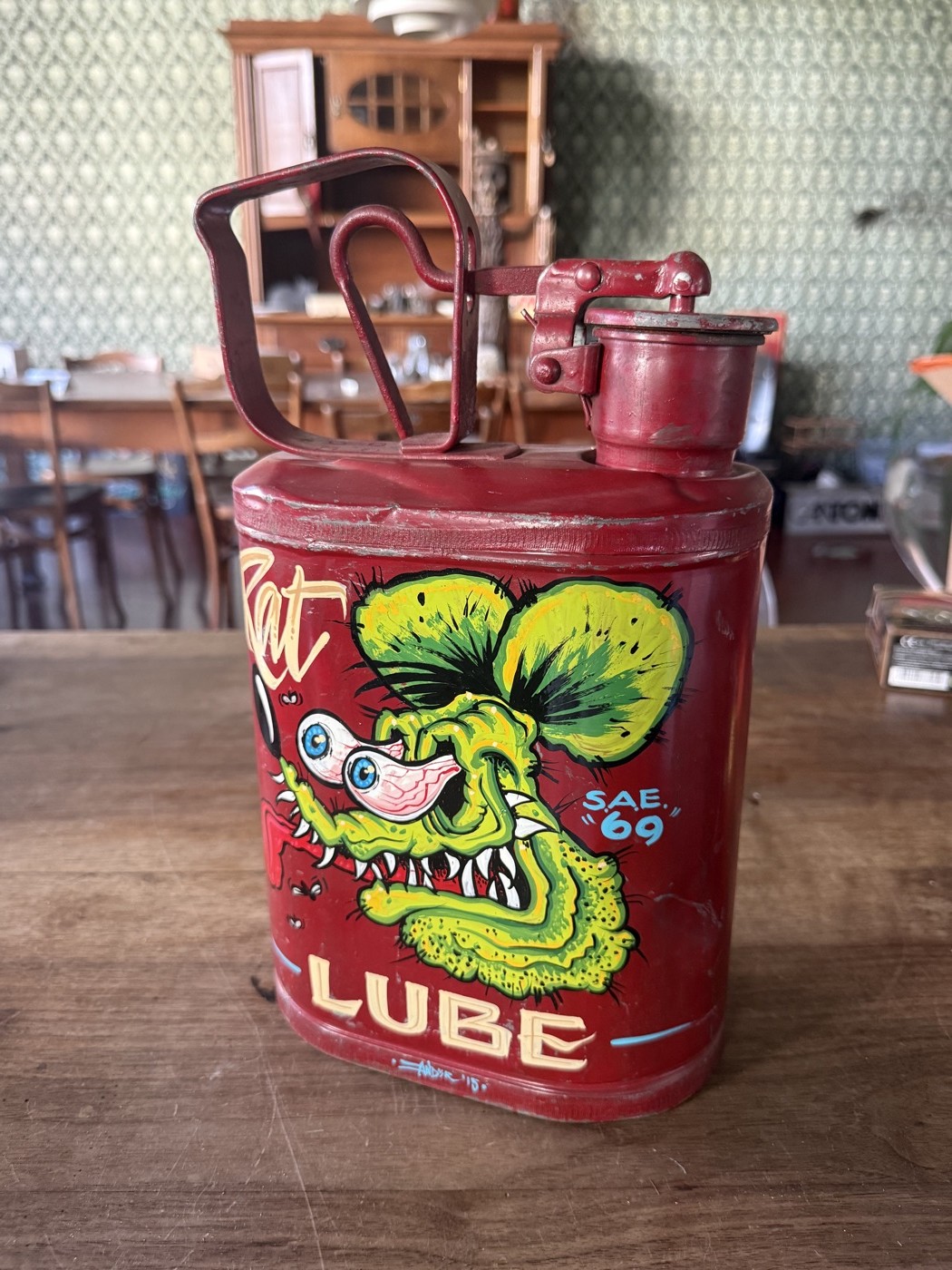 Rat Fink Ölkanne «LUBE · SAE 69»
