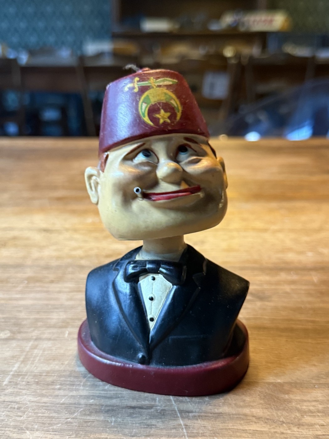 Wackelkopf mit Fez · Shriner-Bobblehead