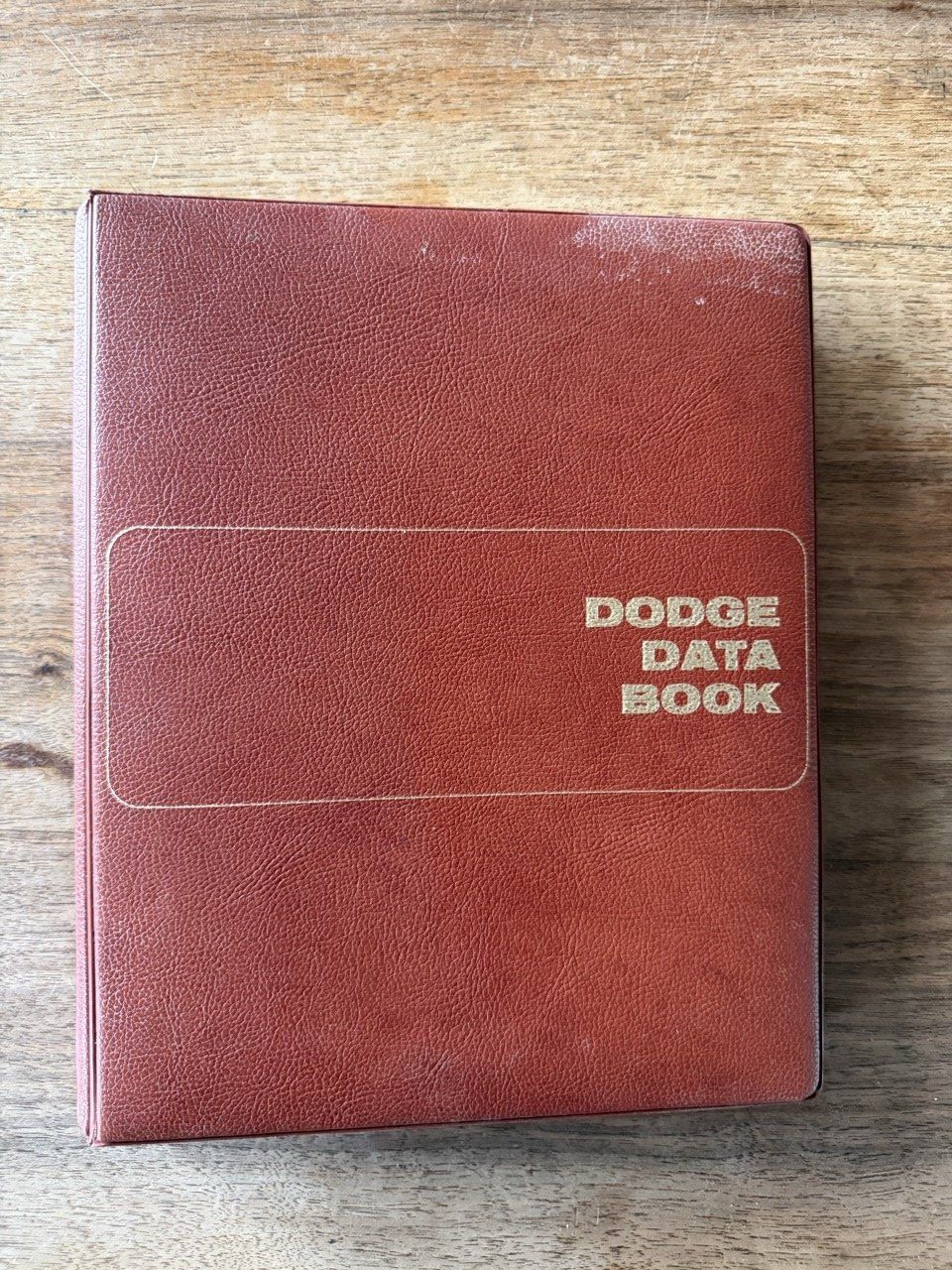 Dodge Data Book 1970, Spiralbindung