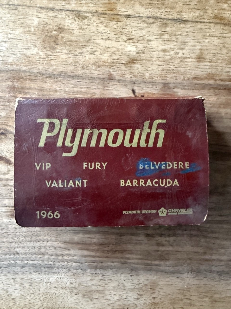 Plymouth Händler-Musterbuch 1966, bordeaux