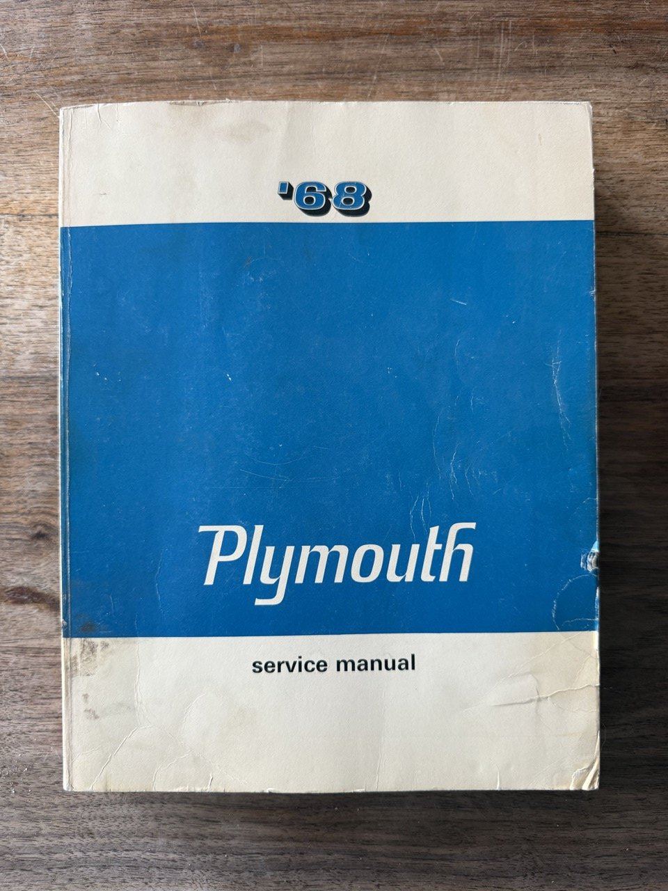 Plymouth Service Manual 1968