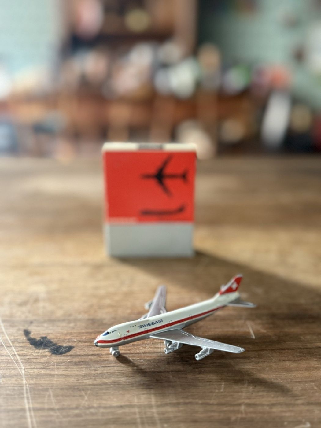 Schabak Swissair Boeing 747B mit Originalkarton