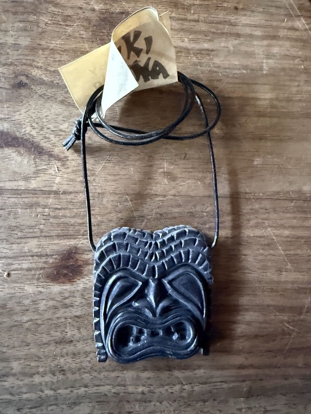Tiki-Maske, schwarz