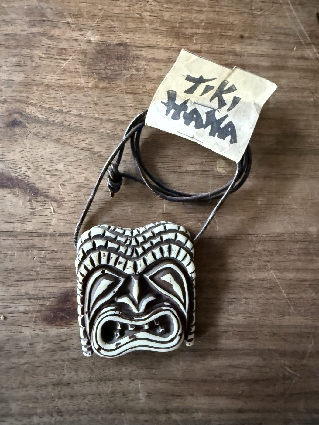 Tiki-Maske, creme