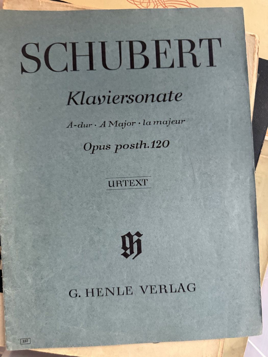 Schubert · Klaviersonate A-Dur op. posth. 120