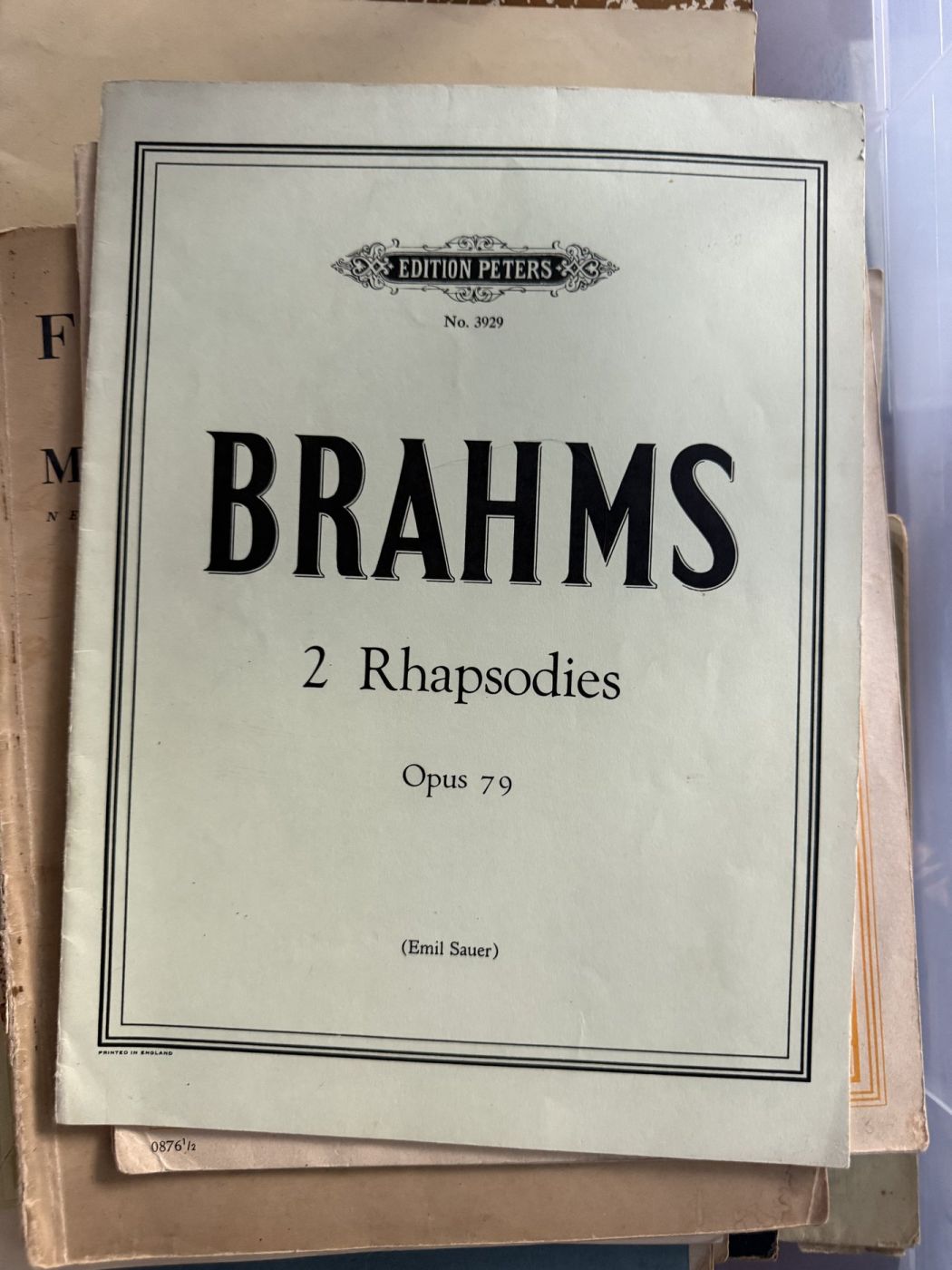 Brahms · 2 Rhapsodien op. 79