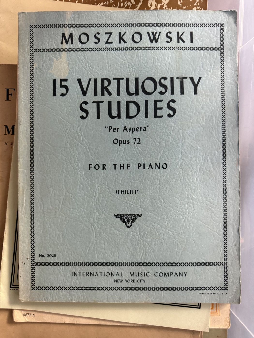 Moszkowski · 15 Virtuosity Studies «Per Aspera» op. 72
