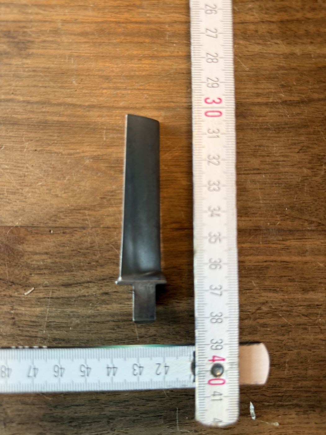 Verstellbare Leitschaufel · 7 cm, rundum angelaufen