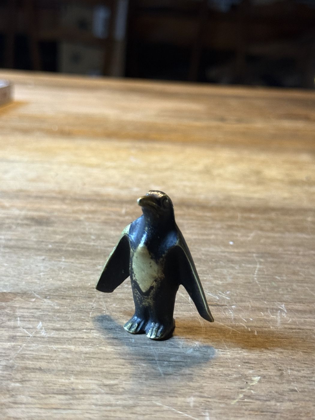 Pinguin winzig · figürliche Bronze