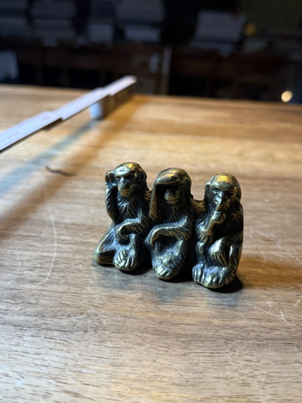 Drei Affen · Gruppe hell, 4,4 cm