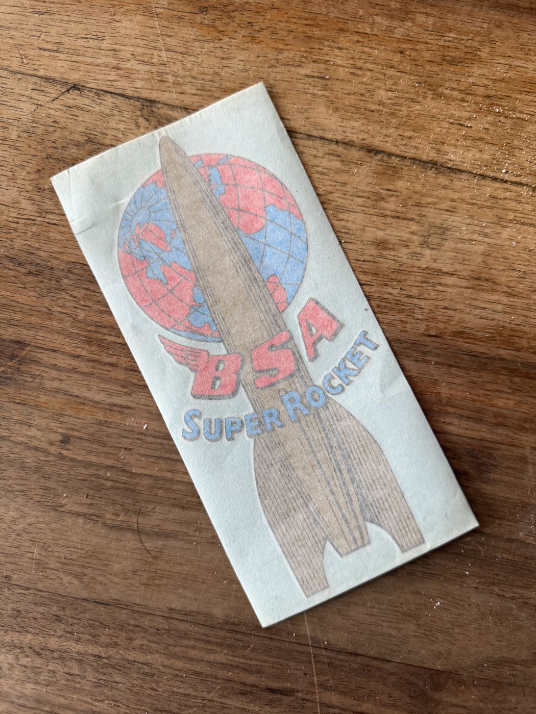 Aufkleber «BSA Super Rocket» · 19 cm