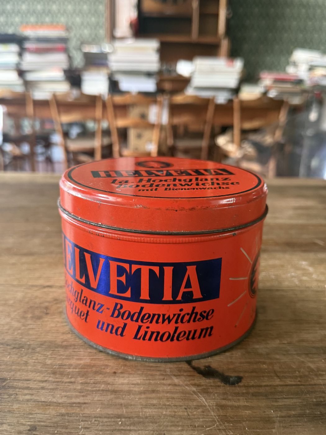 Blechdose «Helvetia Bodenwichse»