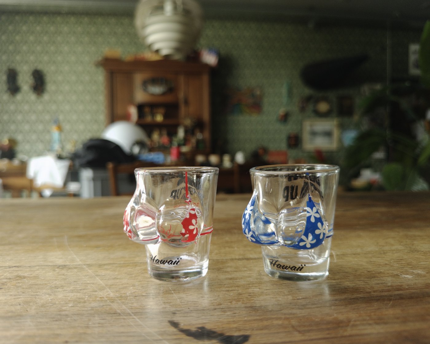 Hawaii-Shotgläser, 2 Stück