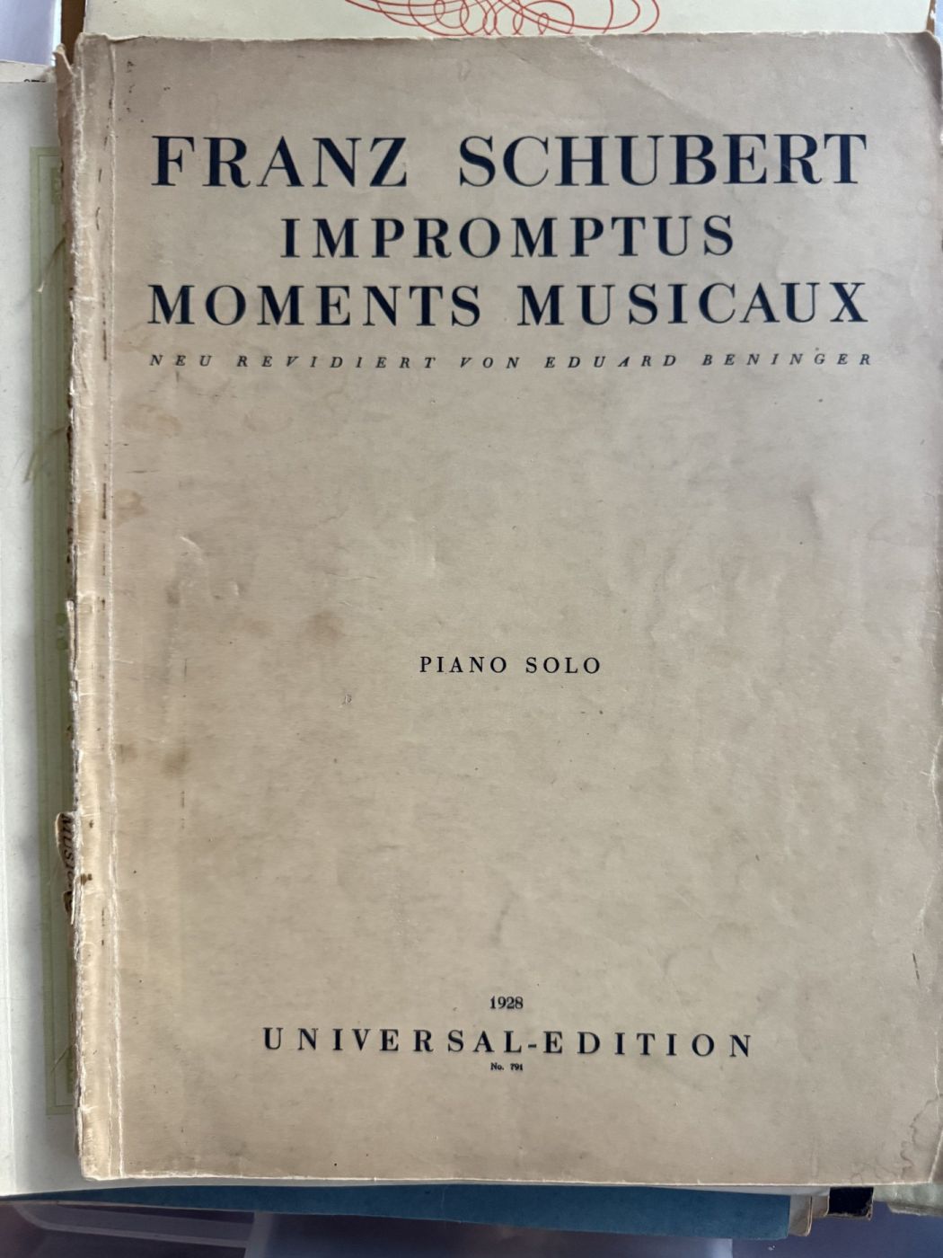 Schubert · Impromptus and Moments Musicaux