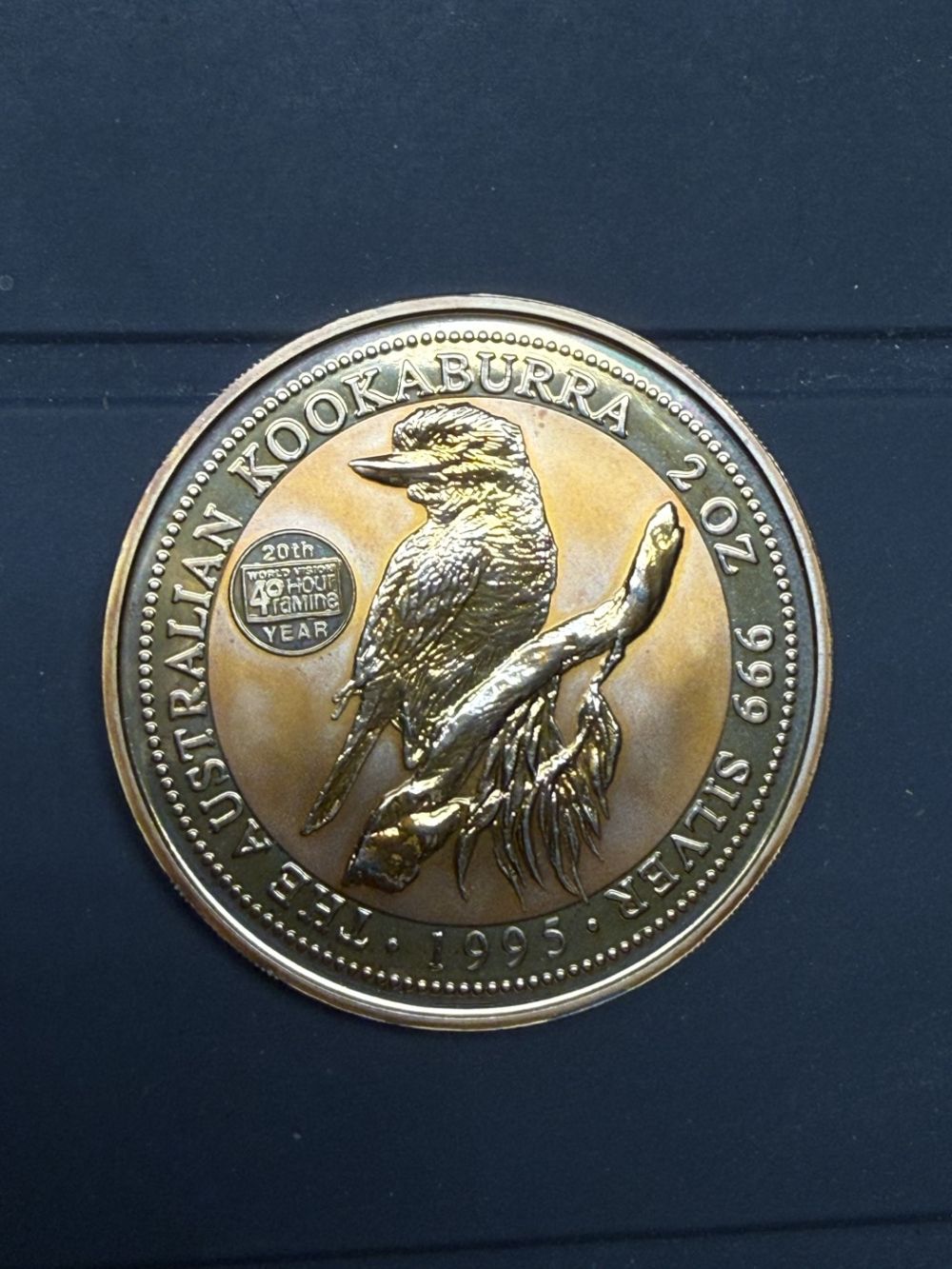 Kookaburra 2 oz Silber .999, 1995 «Privy»