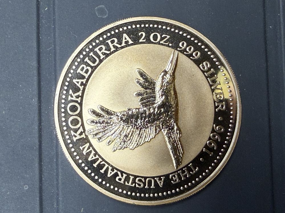 Kookaburra 2 oz Silber .999, 1996