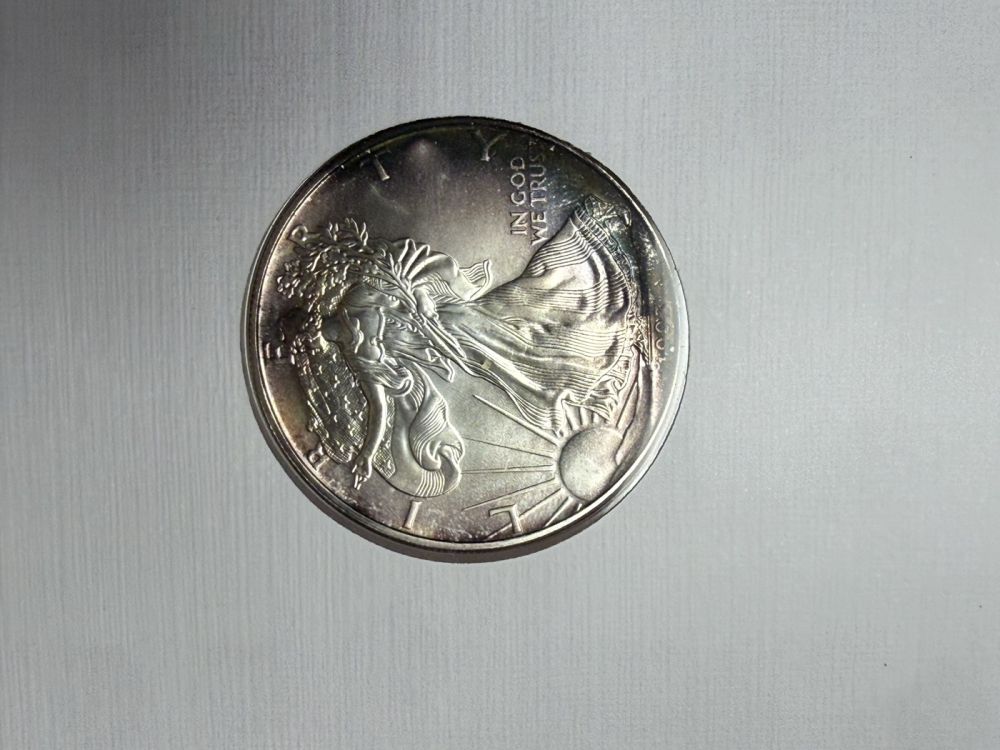 American Silver Eagle 1 oz, Philswiss-Blatt (2. Ex.)