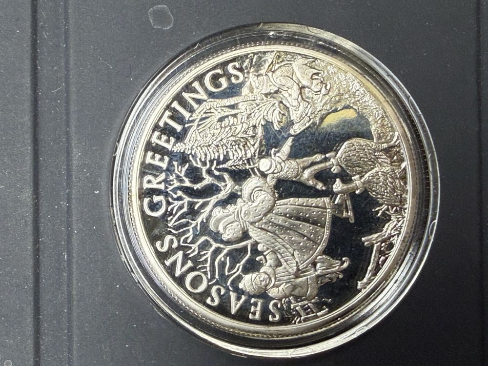 1-oz-Silber-Round «Season's Greetings»