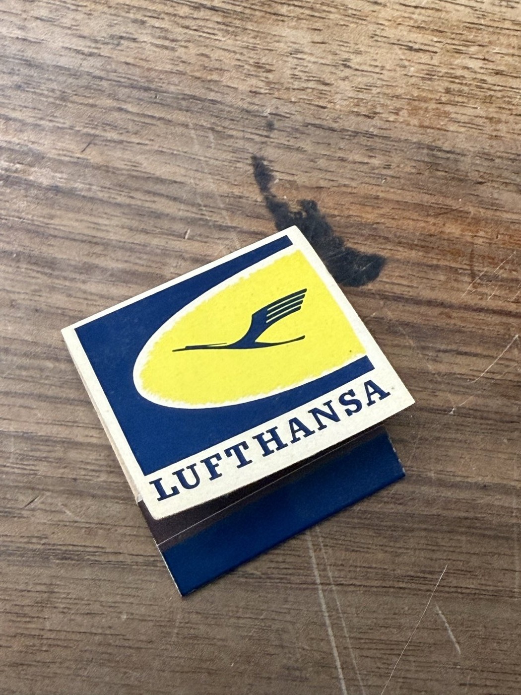 Streichholzbriefchen Lufthansa · Boeing 707